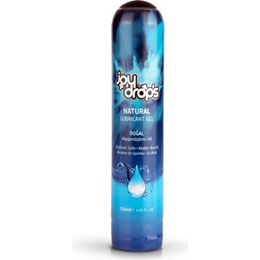 Joy Drops Doğal Kayganlaştırıcı Jel 125 Ml Su Bazlı ve Kondom ile
