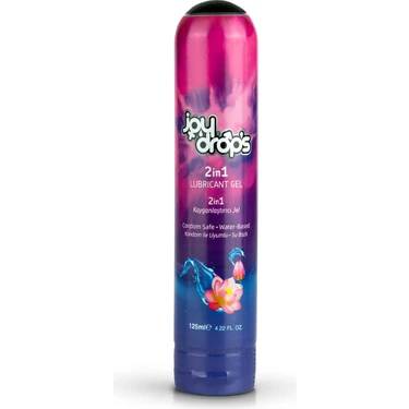 Joy Drops 2in1 Kayganlaştırıcı Jel 125 Ml Su Bazlı ve Kondom ile Uyumlu