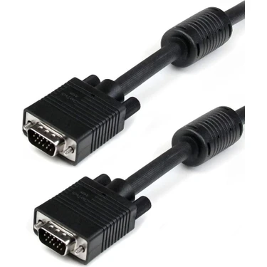 Ayt Fully 15 Pin 3+6 Erkek Erkek VGA Kablosu Bilgisayar Monitör Arası Görüntü Kablosu 5