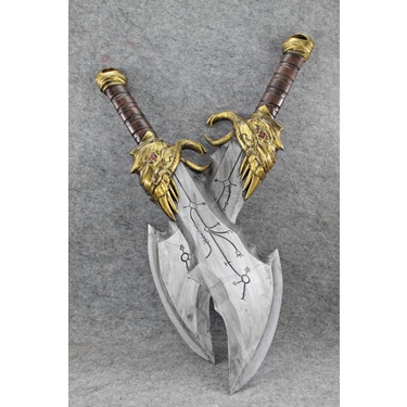 Pwul Works Kaos Kılıçları 45 cm Kratos God Of War Blades Of Chaos Figür (Oyuncak