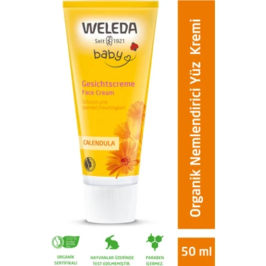 Weleda Organik Yüz Kremi 50 ml Hassas Ciltler için Dermatolojik Olarak Test