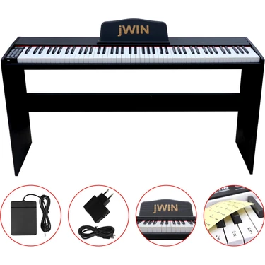 Jwin SDP-88 Tuş Hassasiyetli 88 Tuşlu Dijital Piyano -