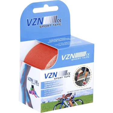 Vzn Sporttape Kırmızı Kinezyo Bandı Sporcu Kas Bandı