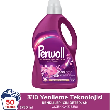 Perwoll Hassas Sıvı Çamaşır Deterjanı  Çiçek Cazibesi Yenileme 2750