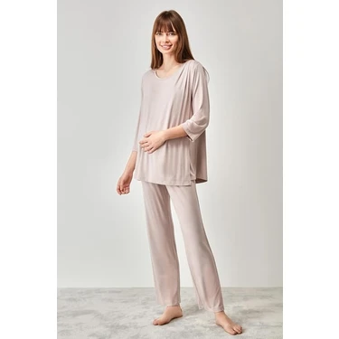 Catherine's Yumuşak Dokulu Hamile Pijama