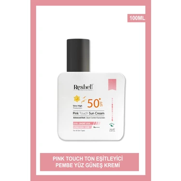 Reshell Pink Touch Ton Eşitleyici Pembe Yüz Güneş Kremi Spf