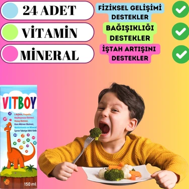 Vitboy Multivitamin ve Mineral İçeren Takviye Edici Gıda 150 ml