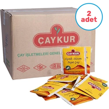 Çaykur 2 Adet Altın Süzen Bardak Poşet Çay