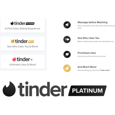 Tinder Platinum - 6 Aylık Abonelik