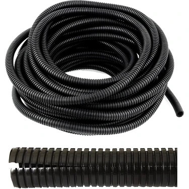 CevHerS 5 mm Yarıklı Spiral Hortum Kablo Gizleme Izolasyon Borusu Esnek