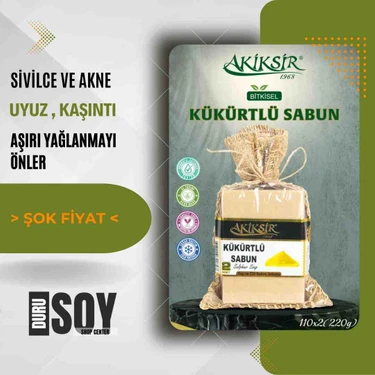 Akiksir Kükürt Doğal Sabun