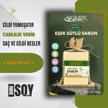 Akiksir Eşek Sütlü Doğal Sabun