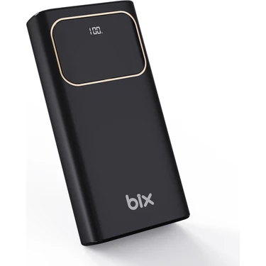 Bix PB303 30000MAH 60W 2*usb ve Type-C Pd Çıkışlı Hızlı Şarj Destekli LED Göstergeli Powerbank