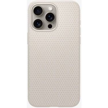 Spigen iPhone 15 Pro Max Kılıf Liquid Air Natural Titanium -