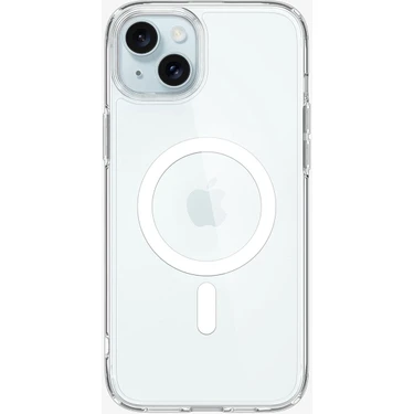 Spigen iPhone 15 / 14 / 13 ile Uyumlu MagSafe Kılıf Ultra Hybrid Mag Fit Sararmaya Dayanıklı Beyaz