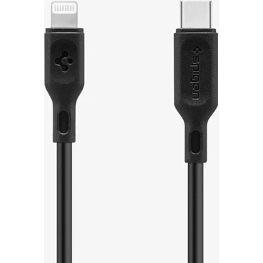 Spigen Essential USB-C to Lightning (1 Metre) Hızlı Şarj/Data Kablosu MFI Lisanslı C10CL Black -