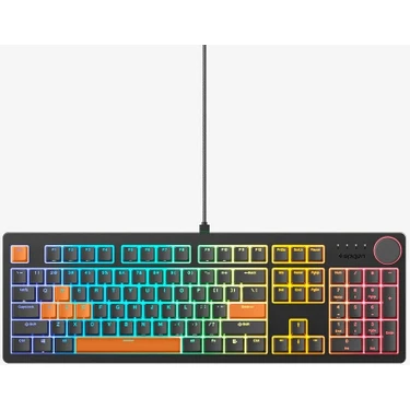 Spigen ArcPlay RGB Ingilizce Q Kablolu Mekanik Gaming Klavye Oyuncular İçin Tasarlandı