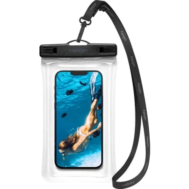 Spigen Aqua Shield Floating WaterProof iPX8 Sertifikalı Su Geçirmez Yüzer Kılıf A610 Crystal Clear