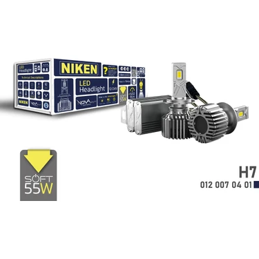 Niken Nova Soft H7 LED Xenon 55 Watt 9000 Lümen Yeni