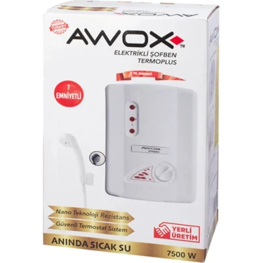 Awox Termoplus 7 Emniyetli Ani Su Isıtıcı Elektrikli Şofben