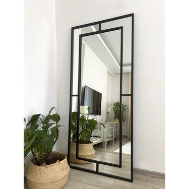 Effe Yapı Dekor Siyah Metal Çerçeveli 180X80 cm Dekoratif