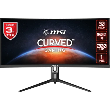 MSI Optix MAG301CR2 29.5” 1ms 200Hz FreeSync Premium VA WFHD Curved Gaming (Oyuncu)