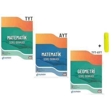 Supara Yayınları TYT AYT Matematik Geometri Soru Bankası Seti 3