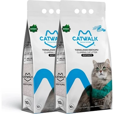 Catwalk Marsilya Sabun Kokulu İnce Taneli Kedi Kumu 10 Lt x