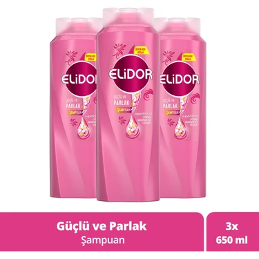 Elidor Superblend Saç Bakım Şampuanı Güçlü ve Parlak 650 ml