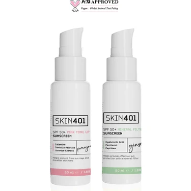 SKIN401 Renk Eşitleyici ve Mineral Filtreli Güneş Kremi