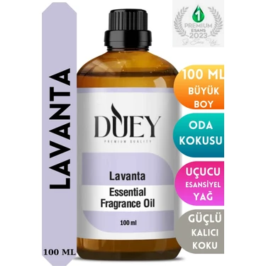 Duey Lavanta Uçucu Yağ 100ML Buhurdanlık Yağı Difüzör Esansı Oda Kokusu Esansı Hava