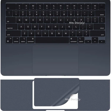 Mcstorey Macbook Air 15.3 Inç M2-M3, Touchpad Sticker Film Koruyucu (2023-2024) A2941 A3114 ile