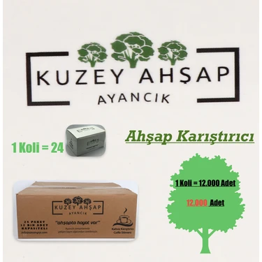 Kuzey Ahşap Ahşap Tahta Çay Kahve Karıştırıcı 24 x 500  12000