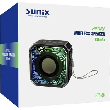 Sunix Bts-86 800 Mah 5.2 Ledli Taşınabilir Bluetooth Fiyatı