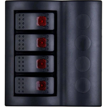 Bfy Otomatik Sigortalı Işıklı Switch Panel, 4