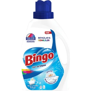 Bingo Bingomatik Renkli ve Beyazlar Için Beyaz Sabunlu 2600