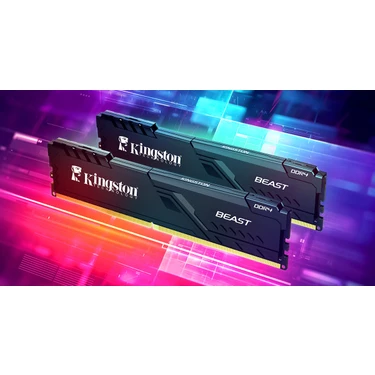 KINGSTON 16GB 3600MT/s DDR4 CL17 DIMM (Kit of 2) Beast Black Fiyatı