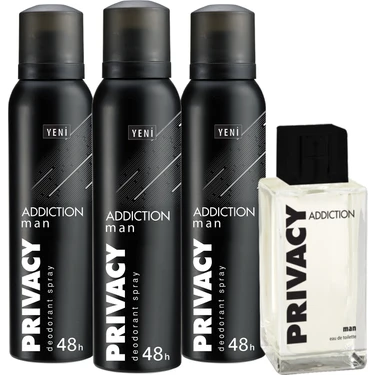 Privacy Man Addiction EDT Erkek Parfüm 100ml & Deodorant