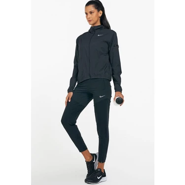 Nike essential black running pants deals