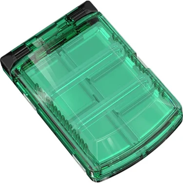 Mebao Vs- Klips, Iğne Kutusu Şeffaf Yeşil 64*97*25MM