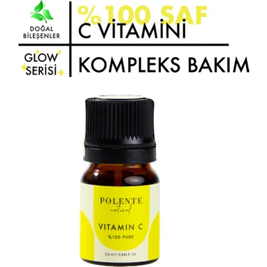 Polente Natural %100 Pure Vitamin C- Leke Karşıtı %100 Saf C Vitamini (2,5