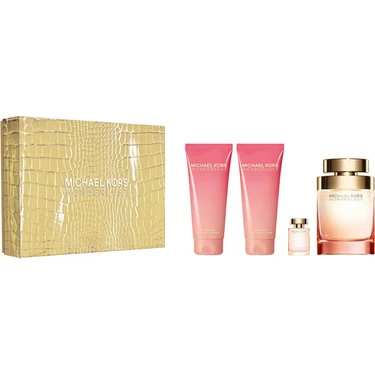 Michael Kors Wonderlust 100 Ml EDP + Vücut Losyonu 100 Ml + Duş Jeli 100 Ml + 4 Ml EDP Kadın Parfüm