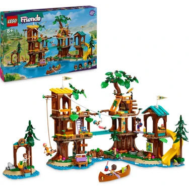 LEGO® Friends Macera Kampı Ağaç Ev 42631 - 8 Yaş ve Üzeri Çocuklar için Leo, Aliya, Jamila ve Olly