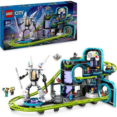 LEGO® City Robot Dünyası Hız Treni Parkı 60421 - 8 Yaş ve Üzeri Çocuklar için Yaratıcı Oyuncak