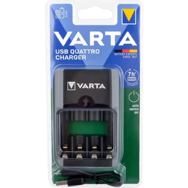 Varta Quattro Charger 4'lü NI-MH Pil Şarj Cihazı Type-C Girişli 550-2600mAh