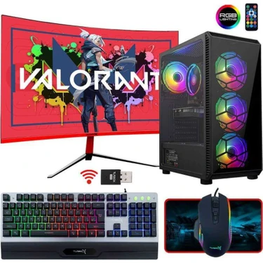 Turbox Xenon I7 860 16GB Ram 256GB SSD 4gb GT740 23.6 Inç 100Hz Curved Monitör Oyuncu