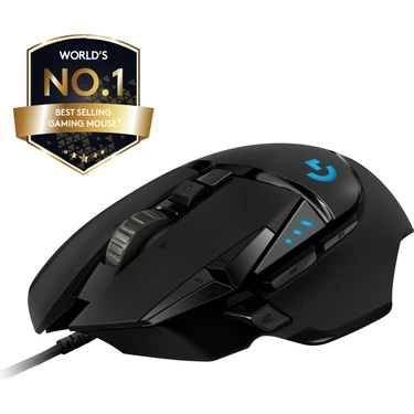 Logitech G G502 HERO LIGHTSYNC 25.600 DPI Yüksek Performanslı Kablolu Oyuncu Mouse -