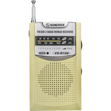 Kornea Store Gold Renk Cep Tipi Analog Fm Radyo VS-R106