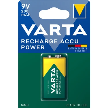 VARTA 200mAh 9V Şarj Edilebilir