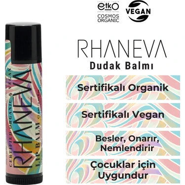 Rhaneva Dudak Balmı, Tamanu Serisi, Organik ve Vegan Sertifikalı, 6